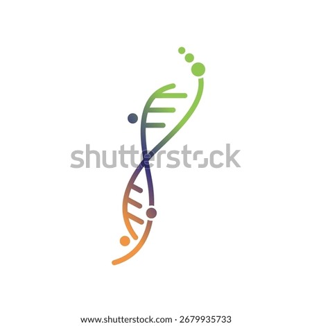 Genetic DNA logo vector and symbol
