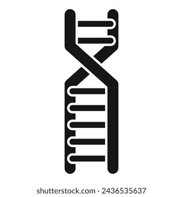 Genetic dna research icon simple vector. Health lab formula. Element solitary