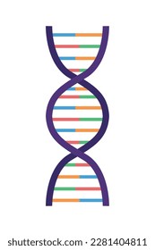 icono de la ciencia del dna genético aislado