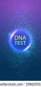 genetic DNA science template molecule structure test clinic medical treatment research and testing concept