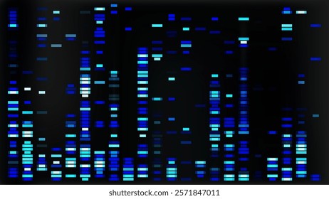 Genetic dna sequence map. Chromosome data pattern with x and y gene analysis. Abstract medical research for human antibody marker. Genome test evolution learning and architecture biotech bg design