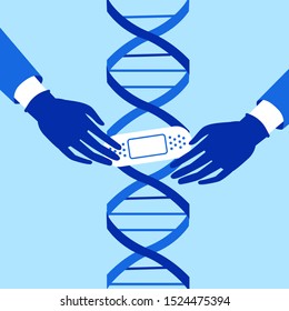 Genetic engineering. CRISPR Cas9 gene editing method