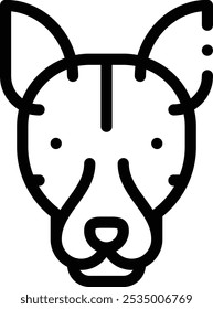 ícone engenharia genética. Design De Estilo Linear Fino Isolado Em Plano De Fundo Branco