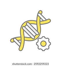 Genetic Engineering icon vector stock illustration