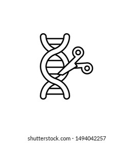 Genetic engineering, medicine icon. Element of medicine technology icon