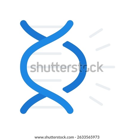 Genetic Engineering Vector for DNA Editing and Bio Innovation. Genome icon, biotech science design, futuristic medicine concept