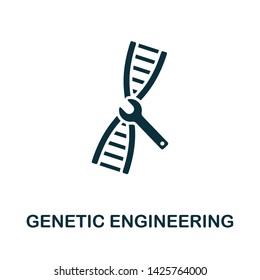 Genetic Engineering vector icon illustration. Creative sign from biotechnology icons collection. Filled flat Genetic Engineering icon for computer and mobile. Symbol, logo vector graphics.