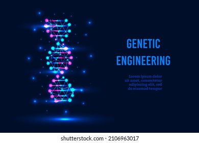 Genetic engineering. Vector illustration eps 10.