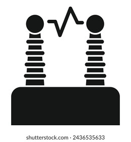 Icono de investigación de flash genético vector simple. Investigación solitaria. Material de estudio