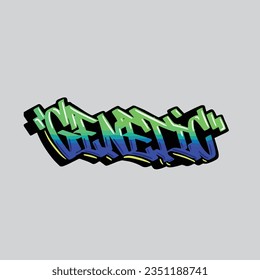 genetic graffiti vector tagging letter word text street art
