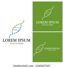 Genetic icon logo vector illustration