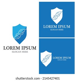 Ilustración vectorial del logotipo del icono genético