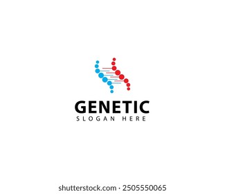 Genetic icon in modern flat style. Isolated vector Genetic illustration. Medical concept illustration..