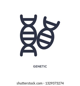 genetic icon. Simple element illustration from chemistry concept. genetic editable symbol design on white background. Can be use for web and mobile.