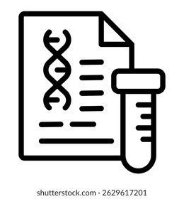 Genetic Information Icon Element For Design