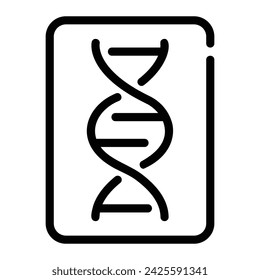 genetic Line Icon Background White