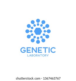 Genetic logo, design inspiration vector template for any purpose logo