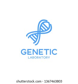 Genetic logo, design inspiration vector template for any purpose logo