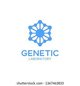 Genetic logo, design inspiration vector template for any purpose logo