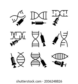 genetic modification icon or logo isolated sign symbol vector illustration - Collection of high quality black style vector icons
