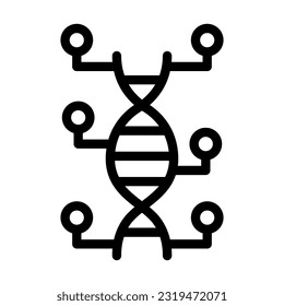 Genetic Modification Vector Thick Line Icon For Personal And Commercial Use.
