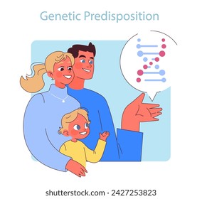 Genetic Predisposition. Family explores the role of genetics in dental health, understanding inherited risks and prevention.