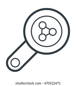 Genetic Research Colored Vector Icon 
