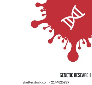 genetic research. DNA logo Vector.
