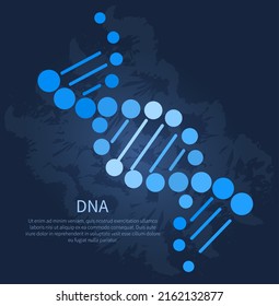Genetic science. DNA molecule laboratory scientific research, gene structure information. Biological or behaviour experiments, medicine microbiology vector banner. Biotechnology, genome engineering