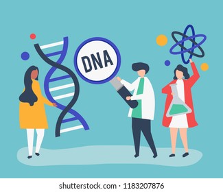 Genetikwissenschaftler, die Forschung und Experimente durchführen