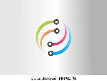 genetic sign, element and icon vector illustration.