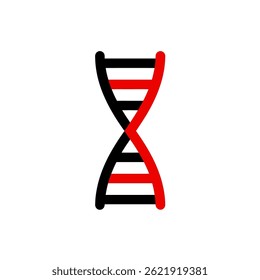 Genetic structure displays strands on plain backdrop