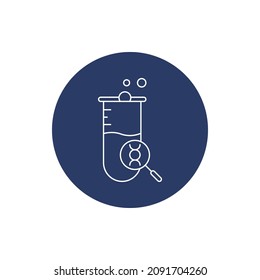 genetic testing DNA lab icon vector