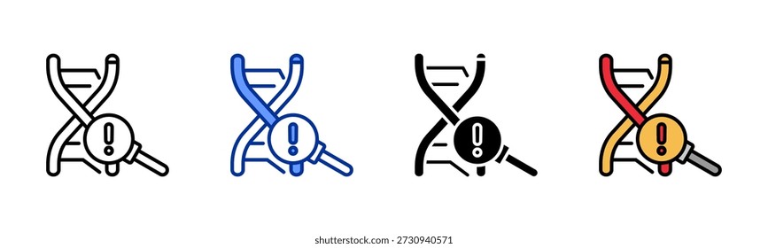 Genetical icon set multiple style collection