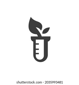 Genetically Icon Isolated on Black and White Vector Graphic