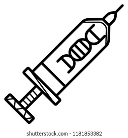 Genetically modified product icons vector