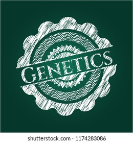 Genetics chalk emblem