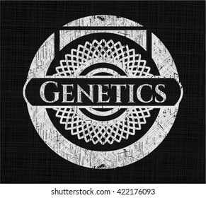 Genetics chalk emblem