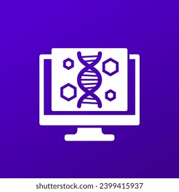 genetics and dna research icon