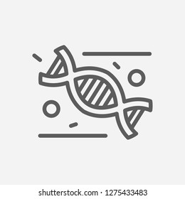 Genetics icon line symbol. Isolated vector illustration of  icon sign concept for your web site mobile app logo UI design.