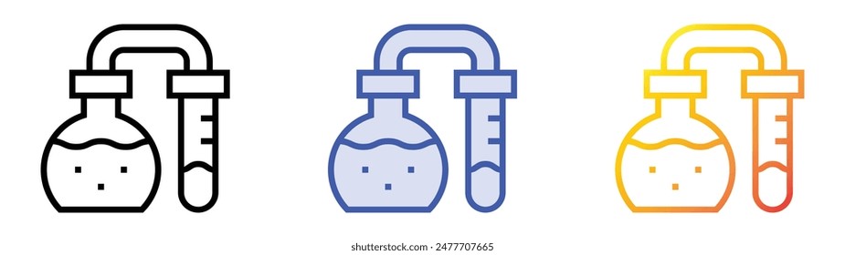 genetics icon. Linear, Blue Fill and Gradient Style Design Isolated On White Background