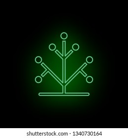 Genetics, icon, tree, dna, neon .Biotechnology and Science, Chemical laboratory. Can be used for infographic and presendation - Vector icon