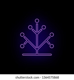 Genetics, icon, tree, dna, neon. Biotechnology and Science, Chemical laboratory. Can be use infographic and presendation - Vector icon