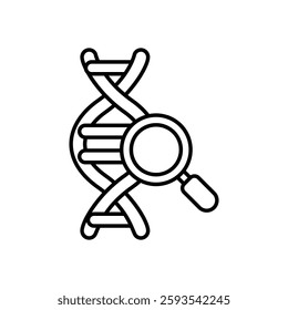 Genetics icon vector stock illustration