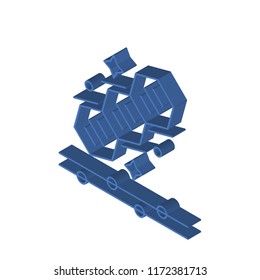 Genetics isometric left top view 3D icon