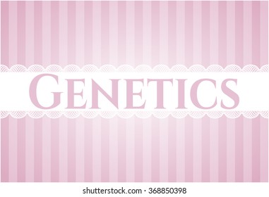 Genetics poster or banner