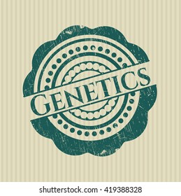 Genetics rubber grunge texture seal