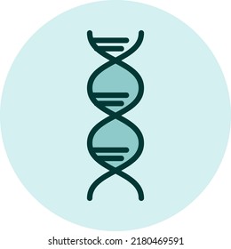 Ciencia genética, ilustración, vector sobre un fondo blanco.