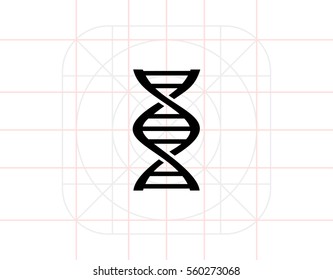 Genetics simple icon