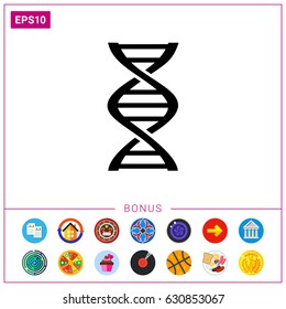 Genetics simple icon